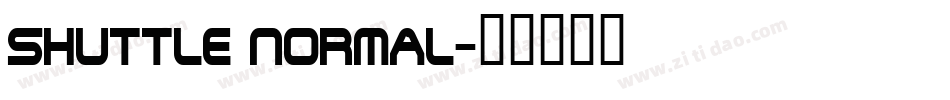 Shuttle Normal字体转换